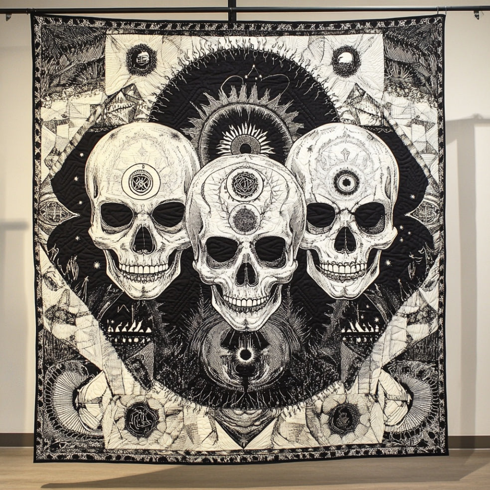 Abstract Skull Quilt Blanket Cute Bed Blanket Mexican Skull Souvenirs