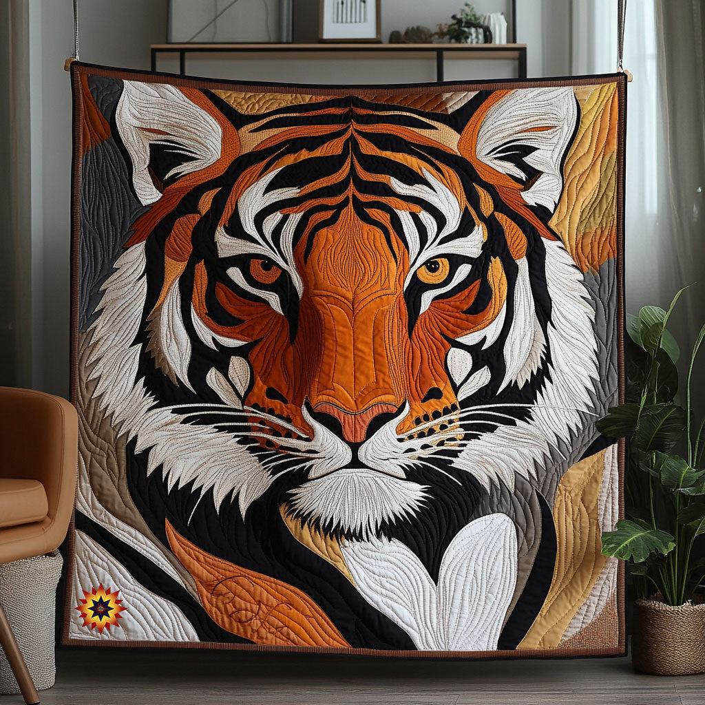 Abstract Tiger Quilt Blanket Christmas Ideas For Girlfriend